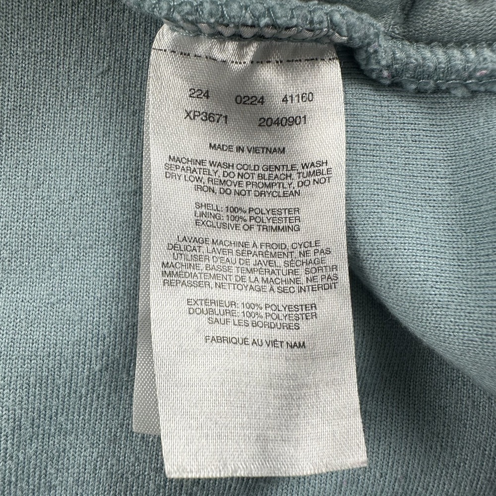 Columbia Women's Lodge Sherpa 1/2 Snap Fleece Pullover Size XL Stone Blue - Picture 10 of 11